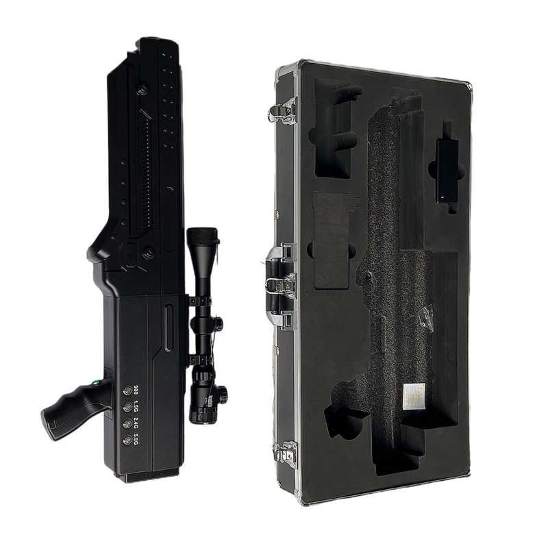  海门手持便携式枪型低空防御反制四通道A型